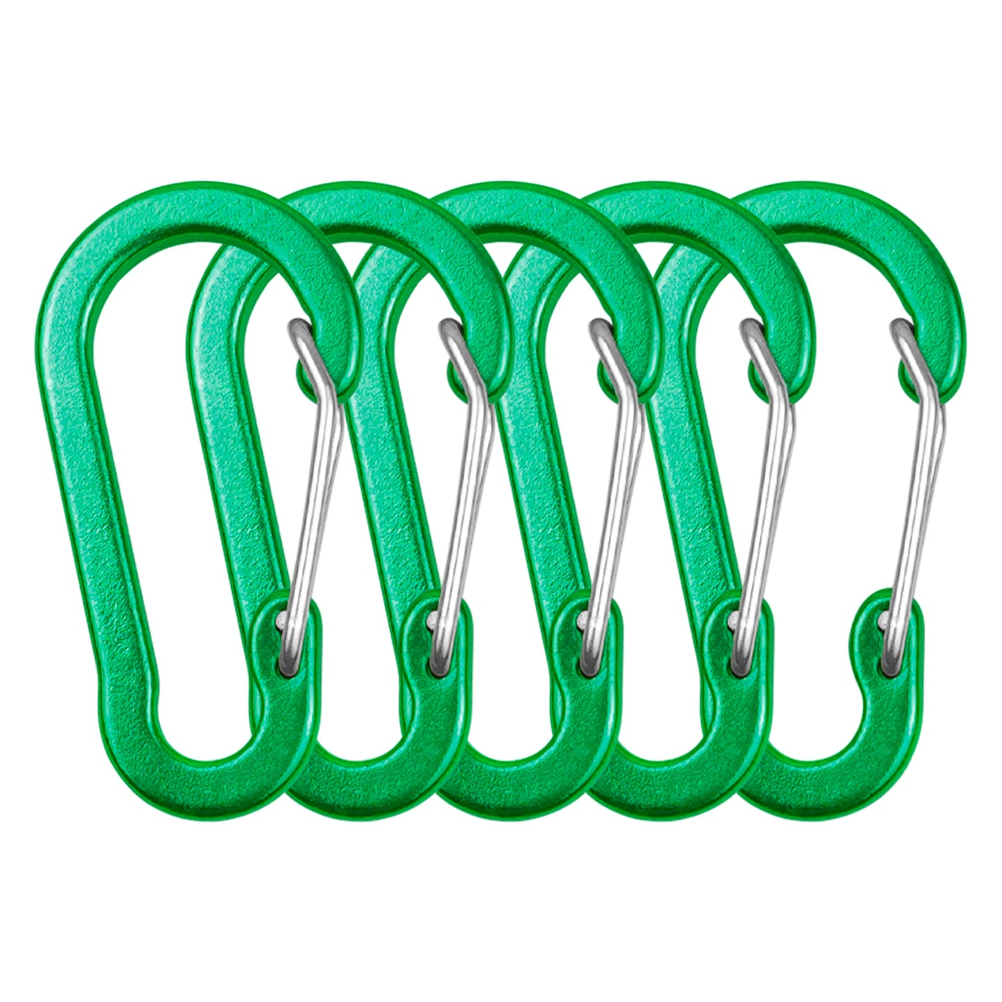 5/10 Stk. Mini Aluminiumlegierung Karabiner Clips Schlüsselanhänger D-Ringe für Outdoor Camping Wandern Angeln Rucksack