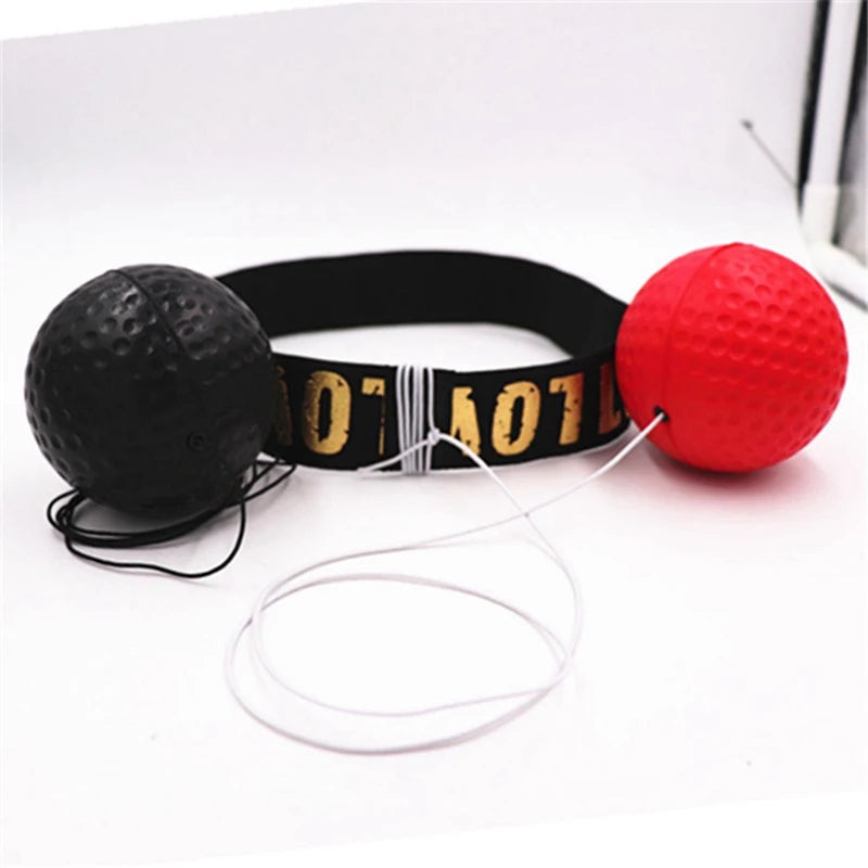 Fitness und Stressabbau mit dem Box Reflex Speed Punch Ball Set - Reaktionskraft- und Hand-Auge-Koordinationstraining für Boxfans, Boxtrainer und Boxball für zu Hause