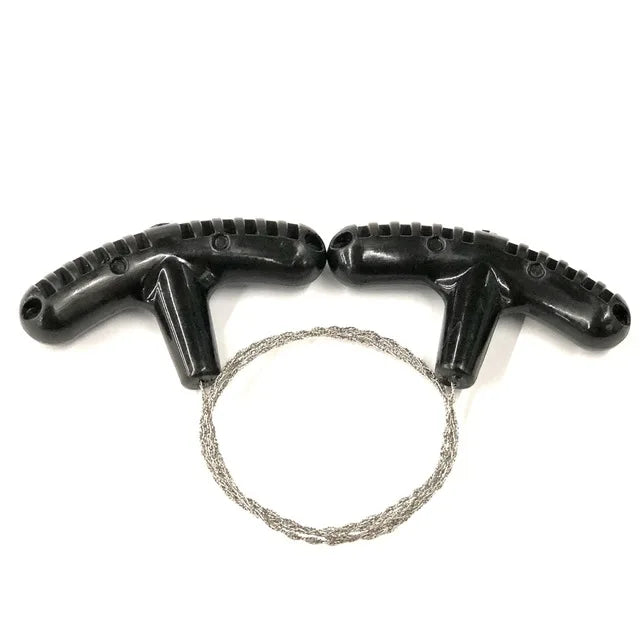 Kompakte Edelstahl-Drahtsäge mit Fingergriffen – Perfekt für Outdoor-Abenteuer und Überlebenstraining
