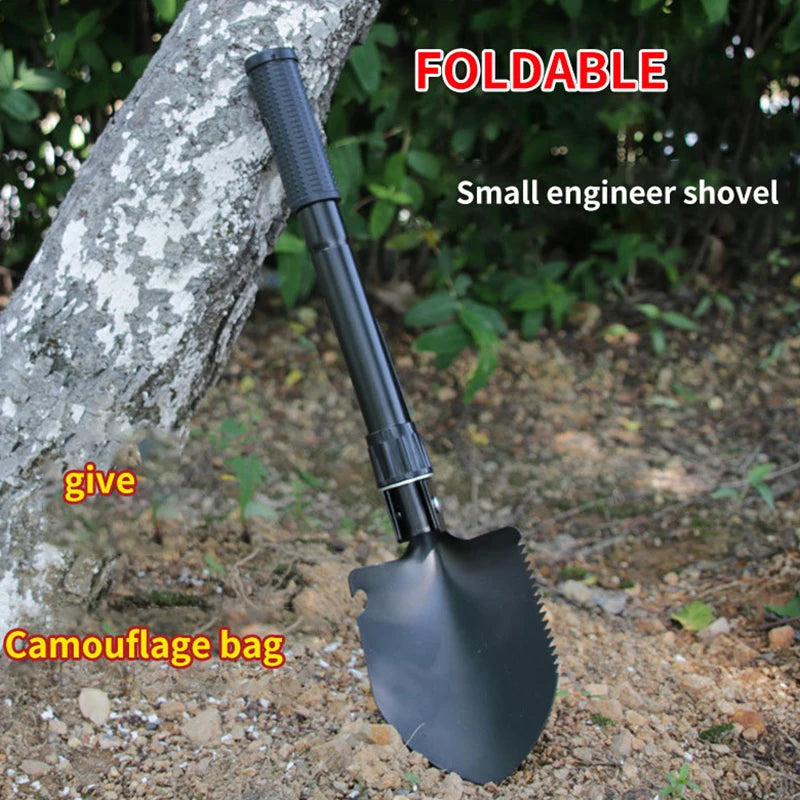 Multifunktionale faltbare Schaufel – Camping, Outdoor, Selbstverteidigung