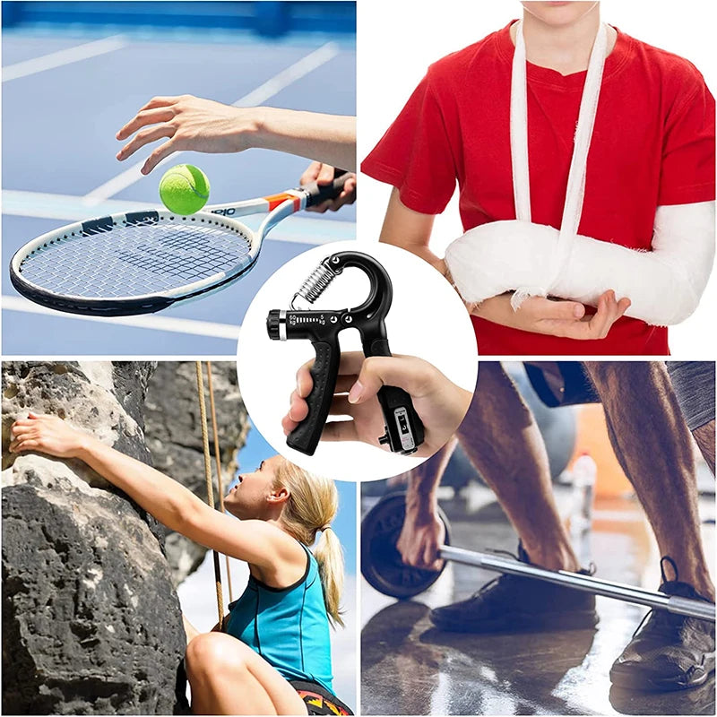 5-60kg Handgriff Stärke Trainer mit Zähler – Verstellbarer Handtrainer für Handgelenk-, Unterarm- und Muskelaufbau