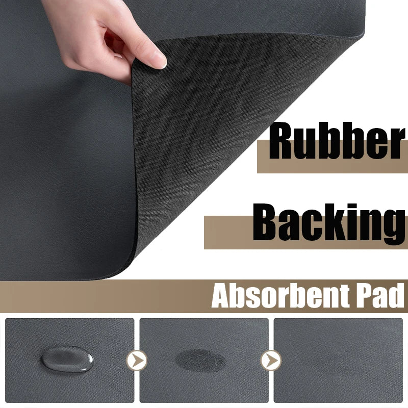 Rutschfeste Super-Absorbierende Matte - Schnelltrocknende Küchen- und Bad-Abtropfmatte, Hochwertige wasserfeste Matte