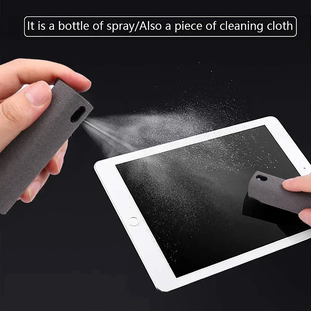 2-in-1 Bildschirmreinigungsset für Handy und PC – Mikrofaser-Tuch für die Reinigung von Macbook, iPhone, Samsung, Xiaomi und Tablets, Tragbares und effizientes Reinigungszubehör