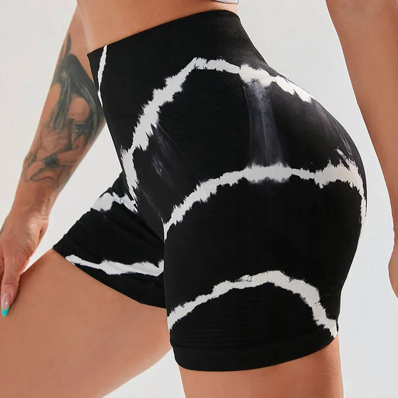Hochwertige Yoga Shorts für Frauen – High Waist Fitness Shorts mit Po-Lifting-Effekt, Perfekt für Workout, Yoga, Laufen und Sportaktivitäten