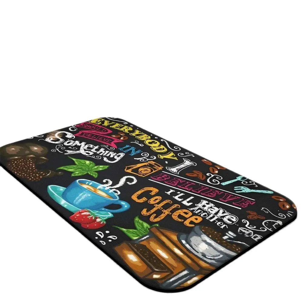 Saugfähige Kaffeetassen-Matte - Mehrere Designs, Rutschfest und Ideal für Küchenarbeitsplatten, Saugfähige Küchematte für eine ordentliche Küche