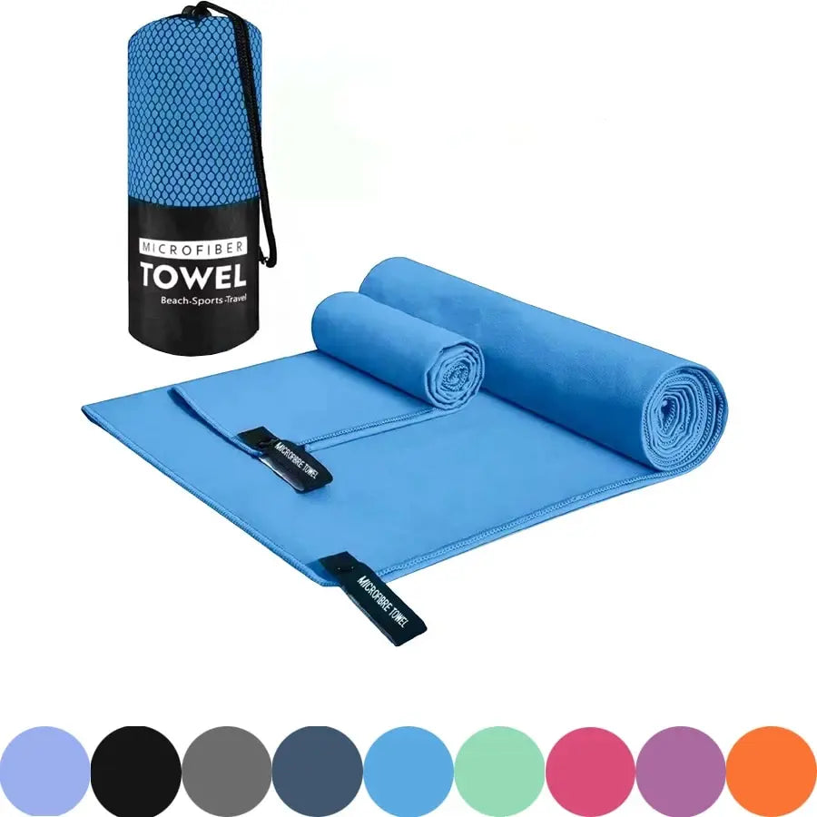 Schnell-Trocknendes Mikrofaser-Handtuch 40x80/76x152CM – Perfekt für Sport, Yoga, Fitness, Basketball, Outdoor-Abenteuer, Camping und Strand, Multifunktionales Sporthandtuch
