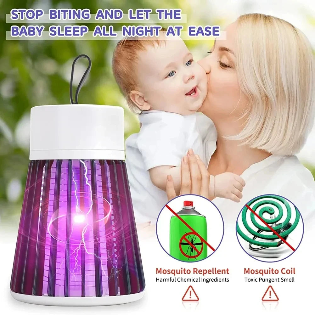 Tragbare USB-Mückenlampe – Insektenvernichter und Moskitoschutz für Schlafzimmer und Outdoor-Nutzung