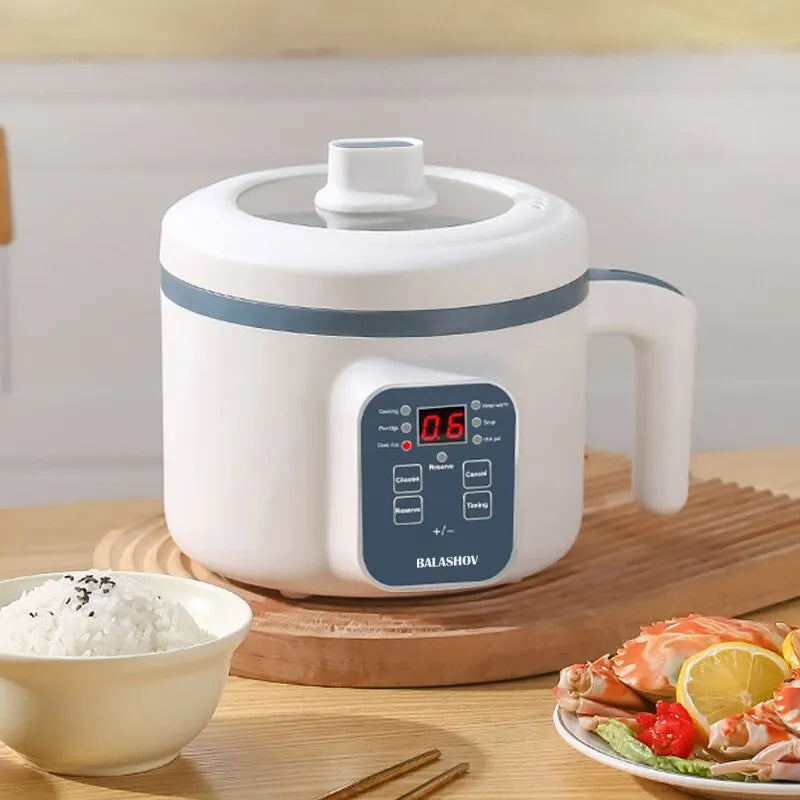 Multifunktionaler Elektrischer Reiskocher 220V - Antihaft Smart Reiskocher mit Einzelschicht/Zweischicht, Perfekt für Zuhause