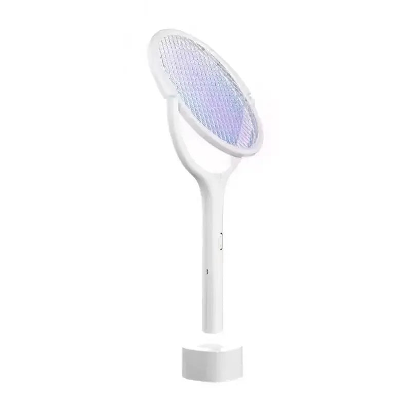 5-in-1 Elektro-Mückenvernichter Racket – Schnelles Laden, Sicher isoliert, Verstellbarer Griff, Integrierte Batteriebetriebene Lampe, Effektiver Insekten-Killer aus robustem ABS