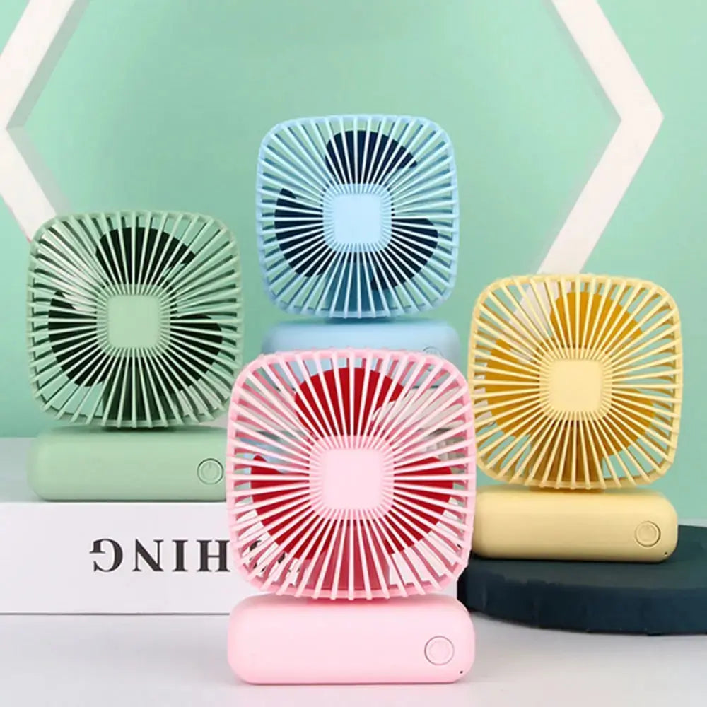 Mini Handventilator mit USB – Tragbarer 3-Gang-Lüfter für Schreibtisch, Auto, Zuhause und Büro, Leise und Kompakt für Unterwegs und Outdoor im Sommer