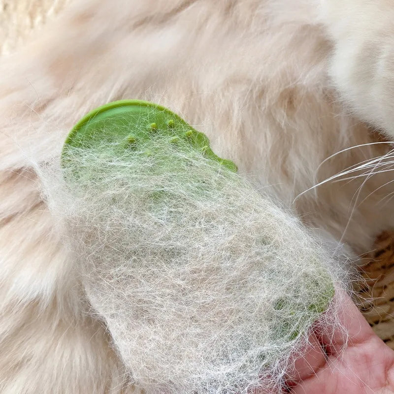 Katzenpflegebürste mit Massagefunktion – Selbstreinigender Haarentferner für Katzen, Kratzbürste für Wand und Ecken