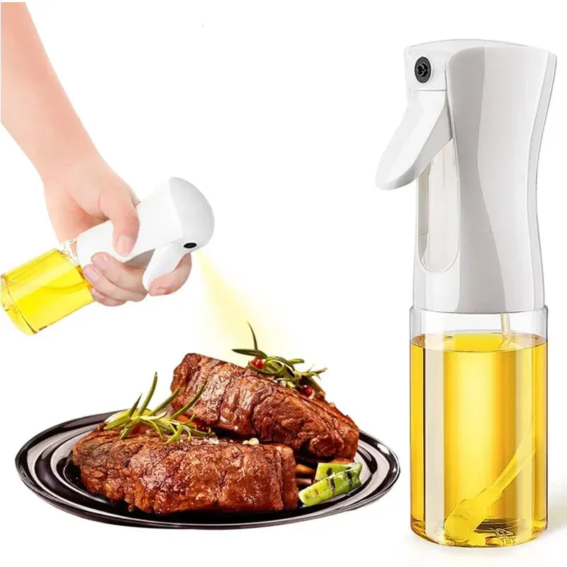 Premium Ölsprüher für Olivenöl - 200/300/500ml - Für Küche, Backen, Camping und BBQ - Praktischer Essig- und Sojasoßensprüher, Einfach und effekiv