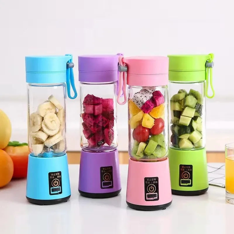 Mini-Fruchtsaftmixer: Tragbarer USB-Mixer mit 6 Klingen, für Gemüse- und Fruchtsäfte, Smoothies, 1800mAh