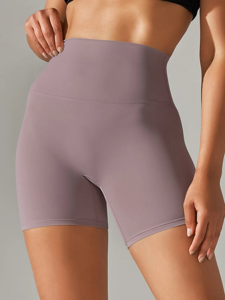 Hochwertige Sportshorts für Frauen – Squat-Proof, Hoher Bund, Atmungsaktiv, Schnell Trocknend, Perfekt für Yoga, Fitness und Radfahren