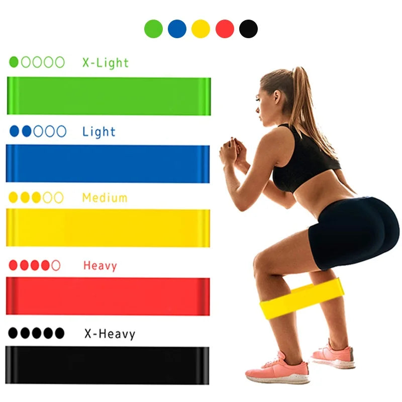 Yoga und Gym Resistance Bands – Unisex Fitness Gummibänder für Krafttraining und Pilates, tragbare Trainingshilfe für Zuhause