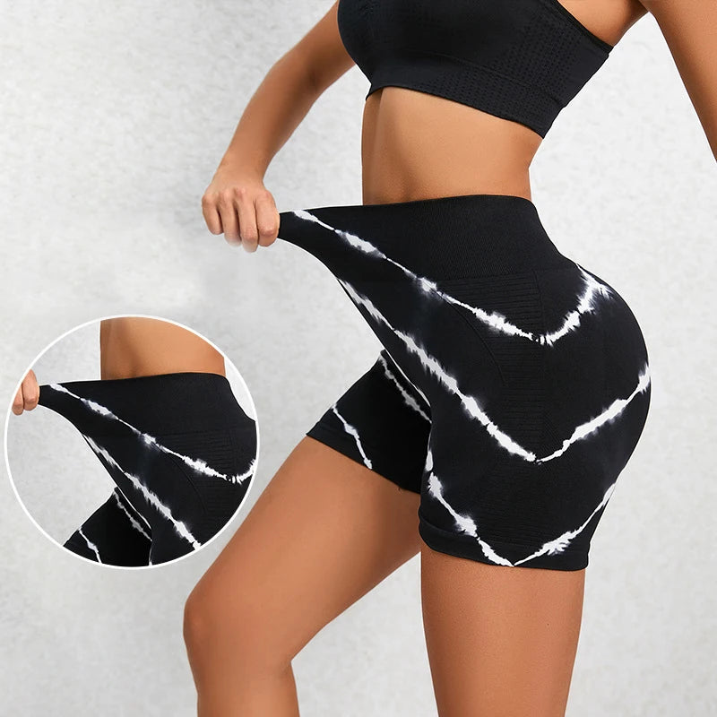 Hochwertige Yoga Shorts für Frauen – High Waist Fitness Shorts mit Po-Lifting-Effekt, Perfekt für Workout, Yoga, Laufen und Sportaktivitäten