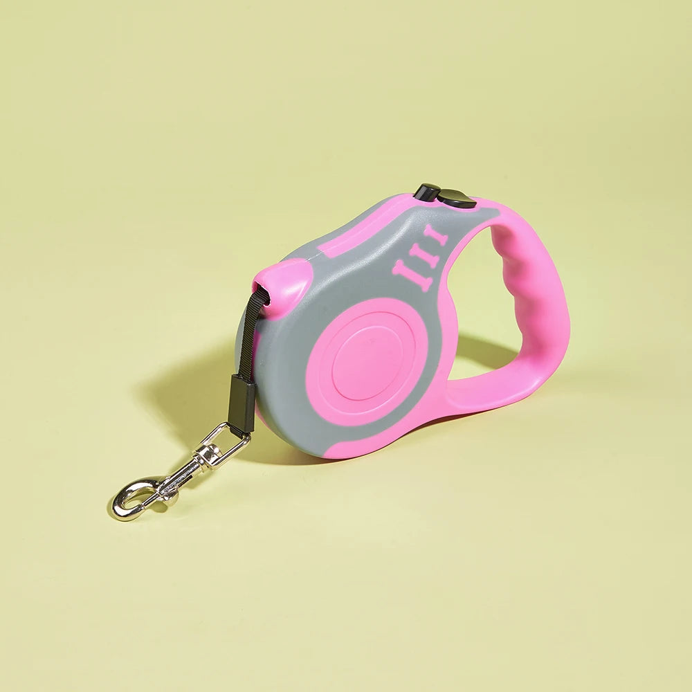 3M/5M Automatische Hundeleine für kleine Hunde & Katzen – Robuste Nylon-Ausziehleine für Spaziergänge, Wanderungen & Reisen