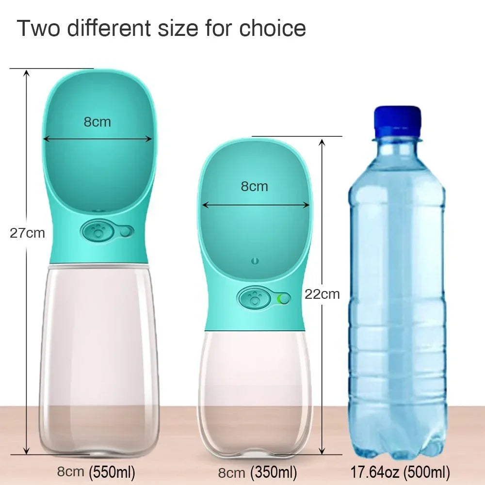 350ml/550ml Tragbare Hundewasserflasche mit Schüssel – Ideal für Outdoor-Spaziergänge, Reisen und für Haustiere, einschließlich Katzen, Wasserflasche für Hunde und Welpen