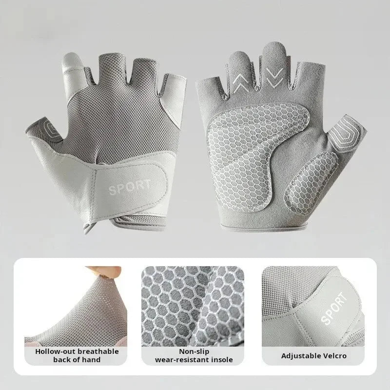 Fitness Handschuhe mit hervorragendem Grip – Leichte Workout Gloves für Gewichtheben, Radfahren, Training und Rudern – Unisex