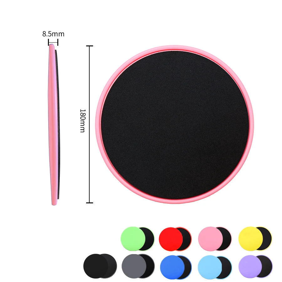 2er Set Core Sliders für Fitness – Gliding Discs für Ganzkörper-Workout, Abdominal Training und Yoga, Sport- und Trainingszubehör