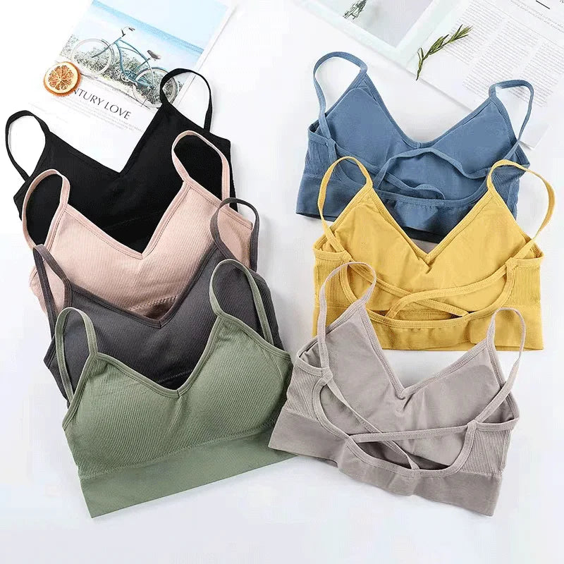 Damen Tube Tops – Push-Up Sports Bra, Seamless und Sexy, Bequeme Unterwäsche für Sport und Alltag, Ideal für Frauen und Mädchen