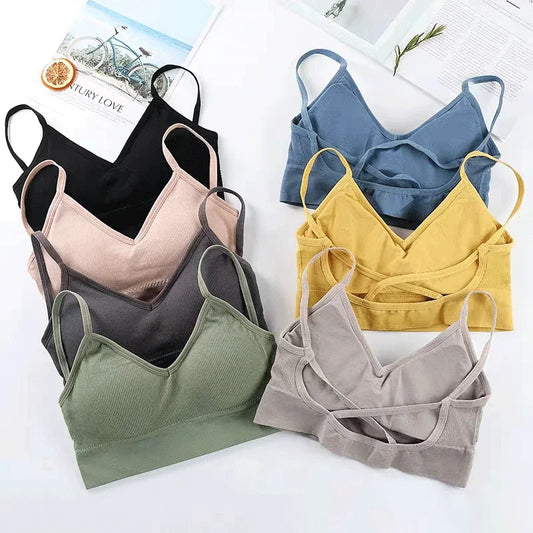 Damen Tube Tops – Push-Up Sports Bra, Seamless und Sexy, Bequeme Unterwäsche für Sport und Alltag, Ideal für Frauen und Mädchen