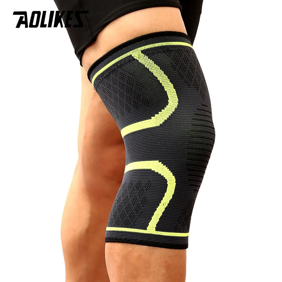AOLIKES Sport-Kniebandage – Atmungsaktive & elastische Unterstützung für Fitness, Running & Basketbal