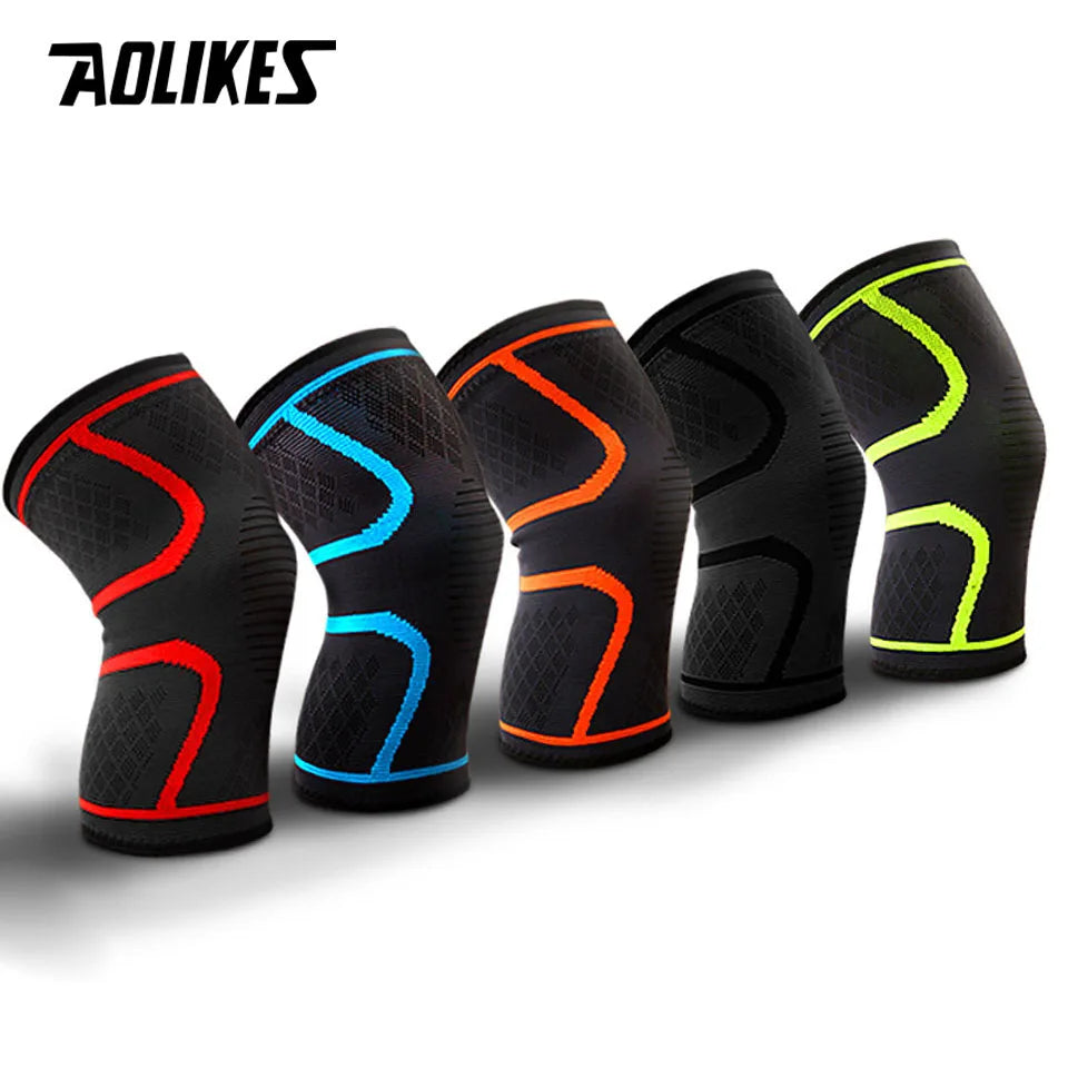 AOLIKES Sport-Kniebandage – Atmungsaktive & elastische Unterstützung für Fitness, Running & Basketbal