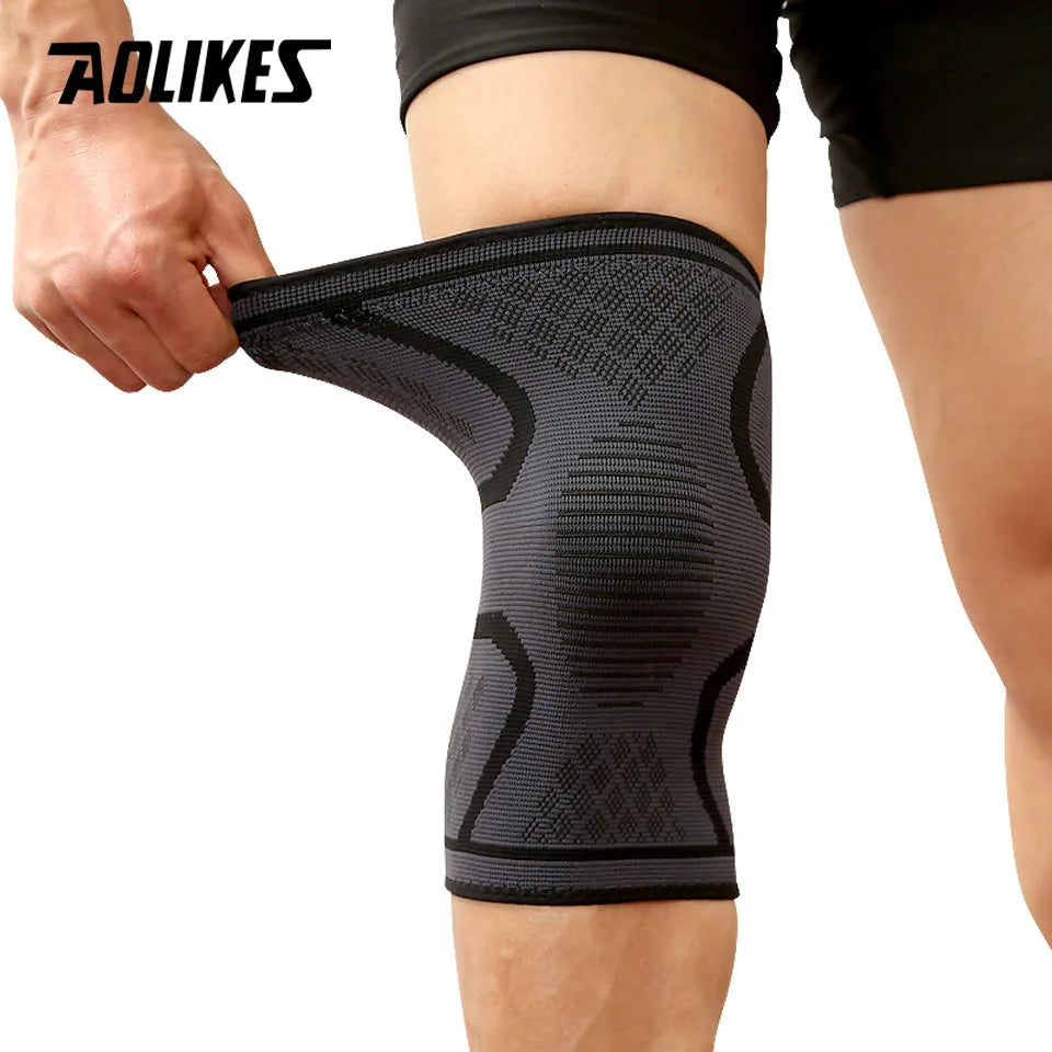 AOLIKES Sport-Kniebandage – Atmungsaktive & elastische Unterstützung für Fitness, Running & Basketbal