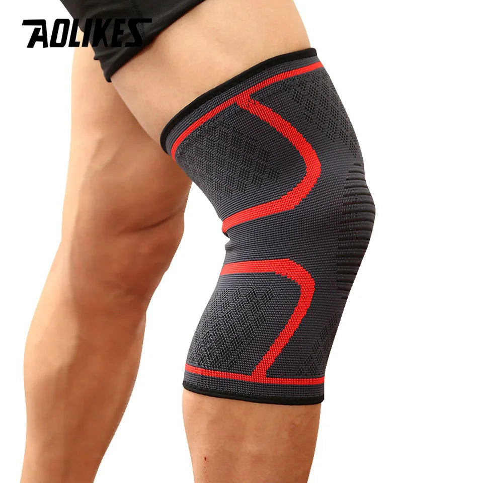 AOLIKES Sport-Kniebandage – Atmungsaktive & elastische Unterstützung für Fitness, Running & Basketbal