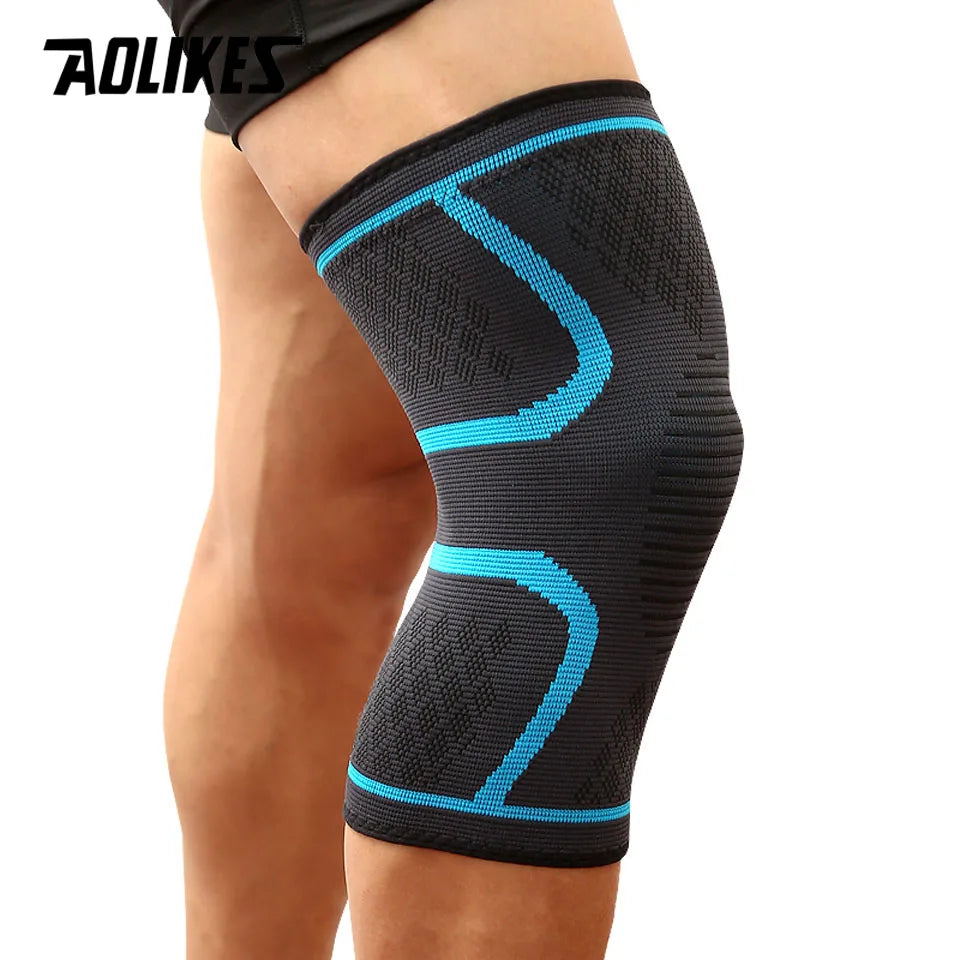AOLIKES Sport-Kniebandage – Atmungsaktive & elastische Unterstützung für Fitness, Running & Basketbal