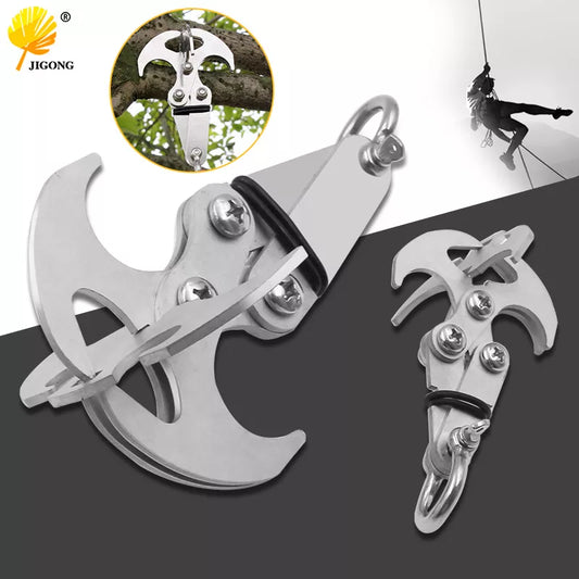 Multifunktionales Outdoor Kletterklaue Karabiner aus Edelstahl