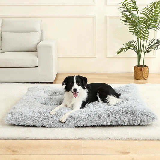 Weiches Hundebett mit extra langem Plüsch – Gemütliches Haustierbett für Hunde & Katzen, ideal für tiefen Schlaf & Geborgenheit
