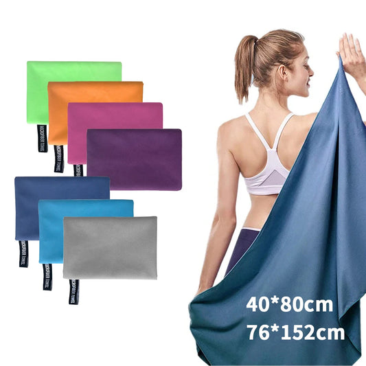 Schnell trocknendes Mikrofaser-Sporthandtuch – Leicht, saugfähig & ideal für Fitness, Camping & Reisen