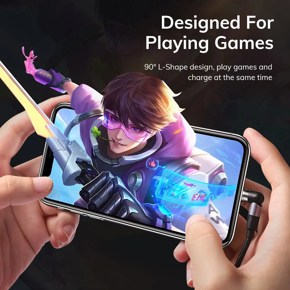 Magnetisches 3-in-1 Ladekabel von TOPK – 540° rotierendes Micro USB & Type-C Kabel mit 90° Winkel-Stecker für bequemes Laden