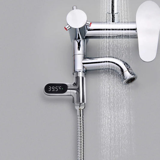 Duschthermometer mit LED-Display - 360° drehbar, 8-85℃, für Badezimmer und Babybad, Wassertemperatur-Monitor