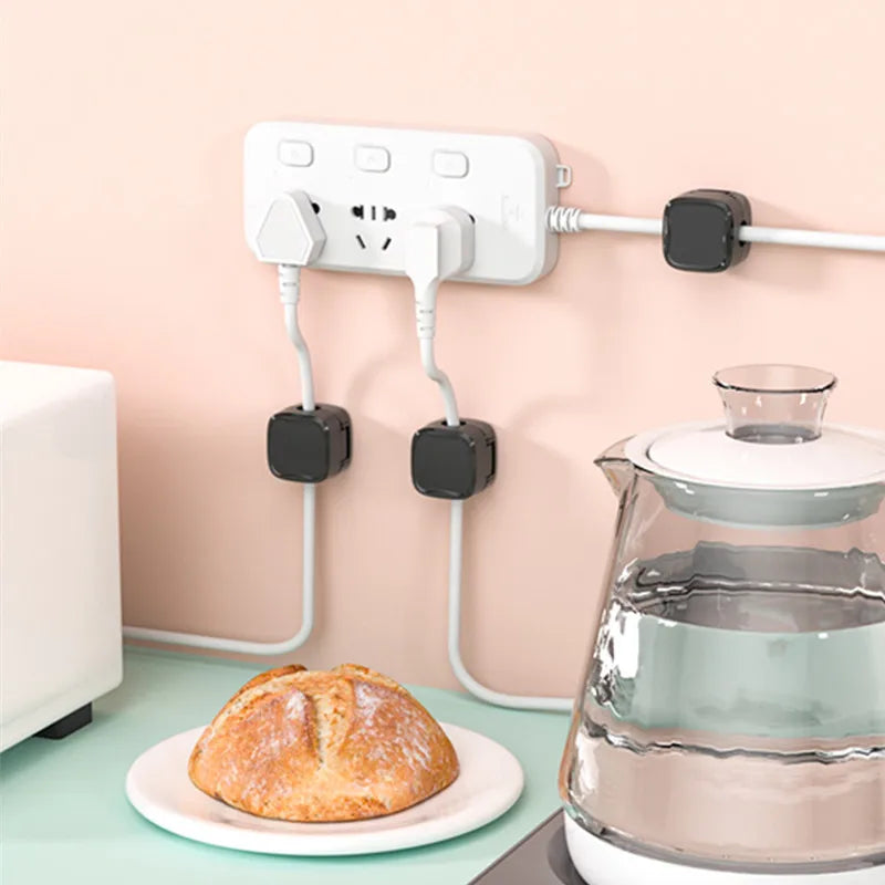 1/3/6 Stück Hochwertige Joyroom Magnetische Kabelclips – Selbstklebende Kabelhalter & Organizer für Schreibtisch- und Kabelmanagement zu Hause oder im Büro