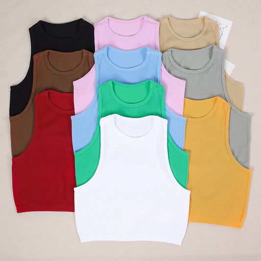 Sommerliches Nahtloses Push-Up Sport-Top – Sexy Y2K Tanktop im Corsage-Stil für Damen