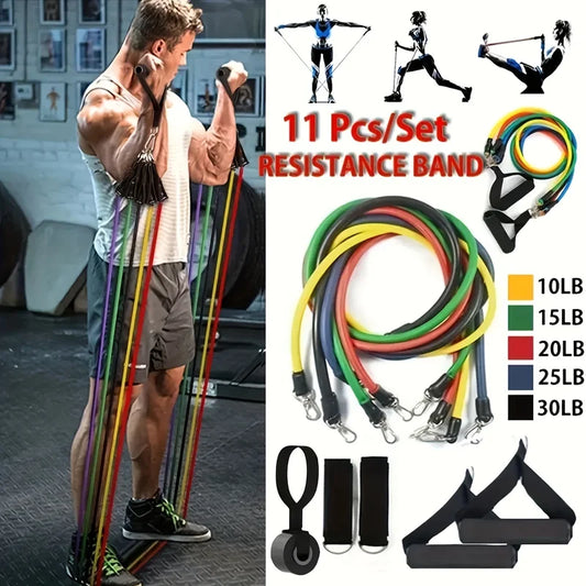 Tragbares Sportband Set für Fitness – Widerstandsbänder für Pull-Ups, Training und effektives Ganzkörper-Workout
