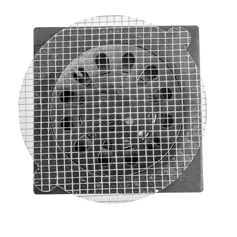 10 Stück Einweg-Abfluss-Sticker – Duschablauf-Haarfänger, Abdeckungen für Spüle, Filterblocker und Badewannen-Mesh-Filter