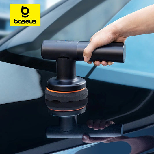 Baseus Kabellose Auto-Poliermaschine – Elektrisches Polier- und Wachs-Tool mit Verstellbarer Geschwindigkeit für Perfekte Fahrzeugpflege