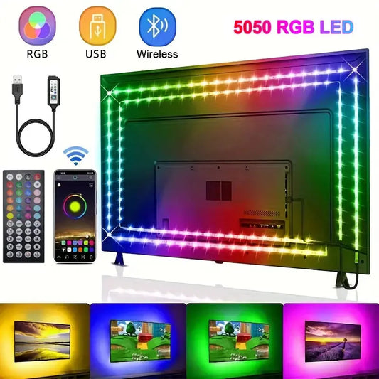 Smart LED Strip 5V – USB RGB 5050, Alexa/Bluetooth, 15–20m