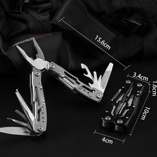Outdoor Multitool Edelstahl EDC Faltwerkzeug Überlebensmesser Zange