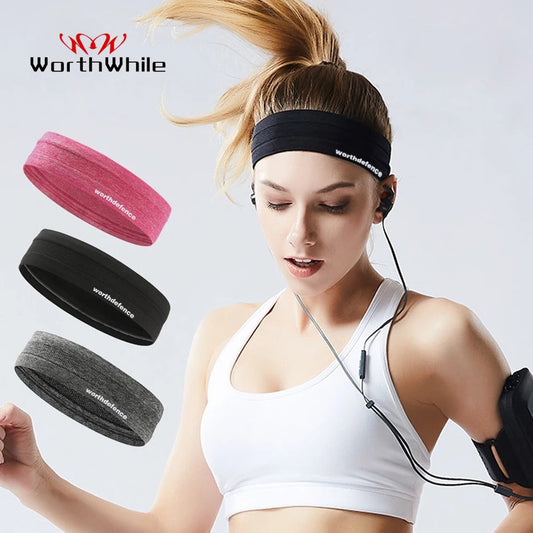 WorthWhile Stirnband für Sport – Atmungsaktive und rutschfeste Kopfband für Fitness, Basketball, Yoga und Volleyball für Damen und Herren