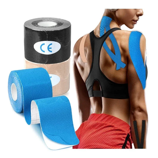 Hochwertiges Kinesiologie-Tape 5-10 cm – Athletisches, elastisches Klebeband für Muskel- und Gelenkunterstützung, ideal für Knie, Schultern und Rücken, verbessert Beweglichkeit und fördert Regeneration bei Sport und Training