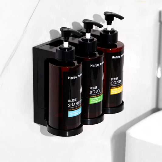 Doppel-Seifenspender für Wand – Separate Spender für Shampoo und Duschgel, geeignet für Hotels und Badezimmer, einfach ohne Bohren zu montieren
