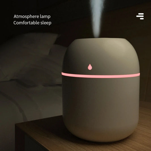220ml Mini Sprühnebel Luftbefeuchter - Tragbarer Aroma-Diffusor für ätherische Öle, USB-Anschluss, ideal für Auto und Zuhause