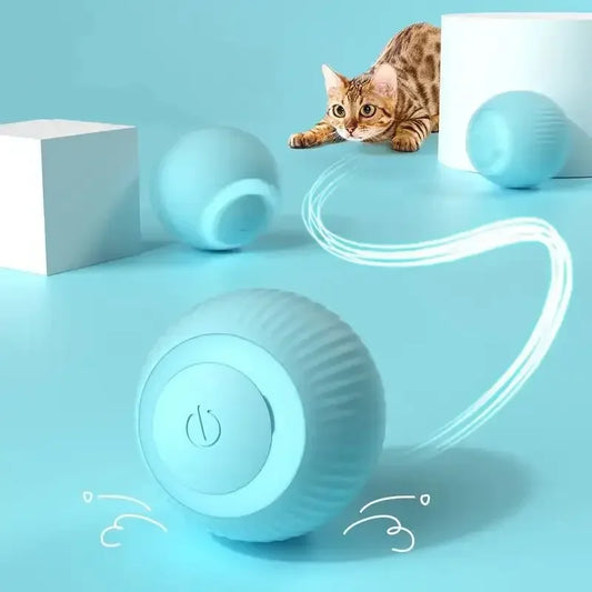 Smart Cat Rolling Ball – Wiederaufladbares, selbstbewegendes Spielzeug für interaktives Spielen mit Katzen, 2024