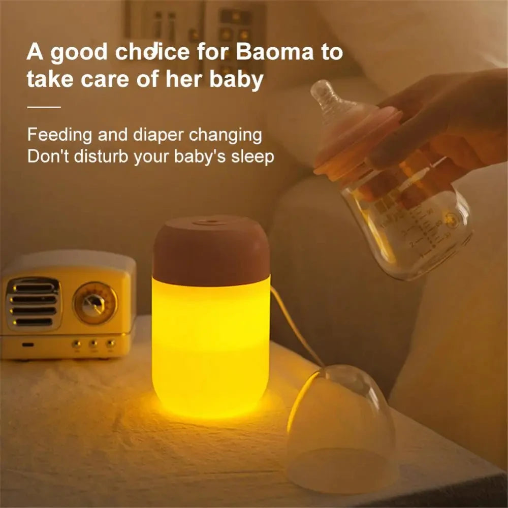 Tragbarer Mini-Ultraschall-Luftbefeuchter und Aromaöl-Diffusor - USB-Nebelhersteller für Aromatherapie im Haus, Auto und Büro