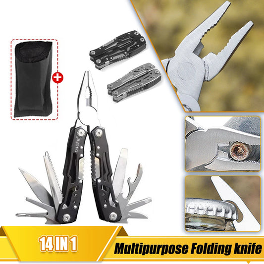 14-in-1 Multifunktionswerkzeug Taschenmesser – Outdoor, Camping